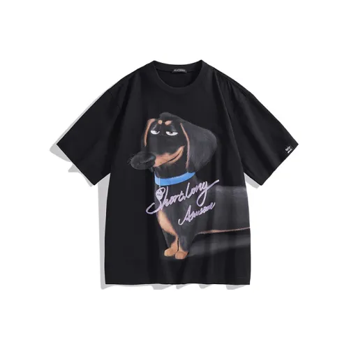 PEACEBIRD MEN Черный 1 Свободный крой Мужская футболка