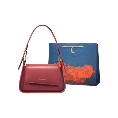 Elsvet Сумка через плечо из искусственной кожи женская красная