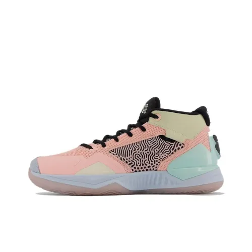 New Balance Kawhi 1 MID Топ Винтажные баскетбольные кроссовки Мужской Черно-розовый