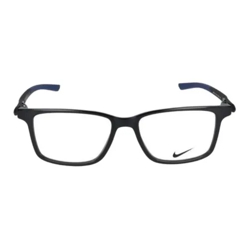 nike Ацетат Квадратные Оправы для Очков Унисекс Черные