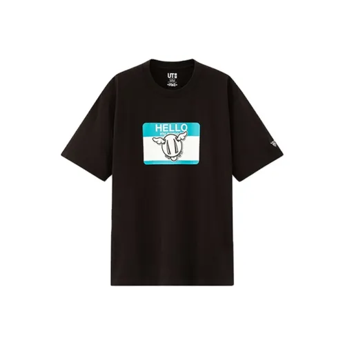 UNIQLO Черная унисекс футболка