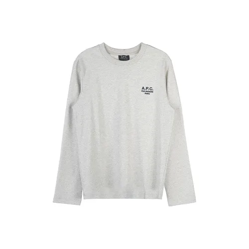 A.P.C. Joint Paragraph Серый Мужской T-Рубашки