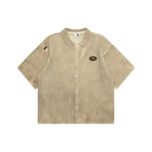 Aape SS25 Трикотаж Мужской Бежевый Желтый BGX