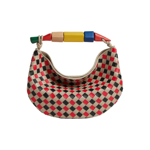 Bottega Veneta Sardine Овечья кожа Сумка Женская Черный Красный Каменный цвет и Светлый умбра