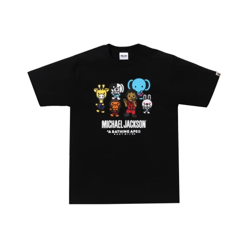 A BATHING APE x MICHAEL JACKSON BAPE x MICHAEL JACKSON Co Бренд FW23 T Рубашка Мужская