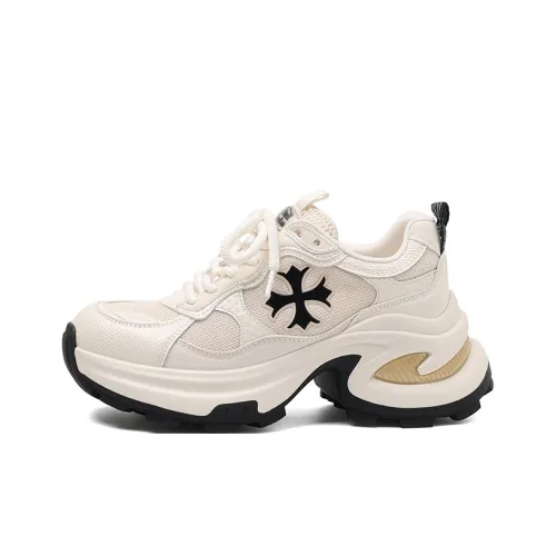 Chibang Легкий Низкий Топ Кроссовки с Толстой Подошвой Женские