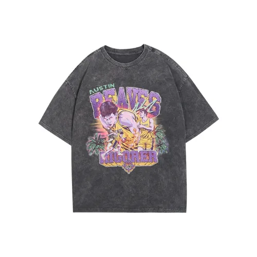 RIGORER x AOSITING·LIFUSI American Crew Шея Короткий С рукавами T-рубашки Унисекс