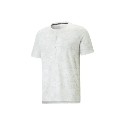 PUMA T-рубашка DE Йога с принтом Studio Yogini Lite для мужчин белая и серая