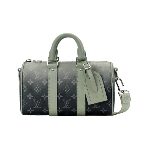 LOUIS VUITTON Keepall Кожаная отделка Сумка Сумка через плечо Сумка через плечо Мужская Яшма