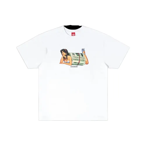 Мороженое Белый Унисекс Футболка