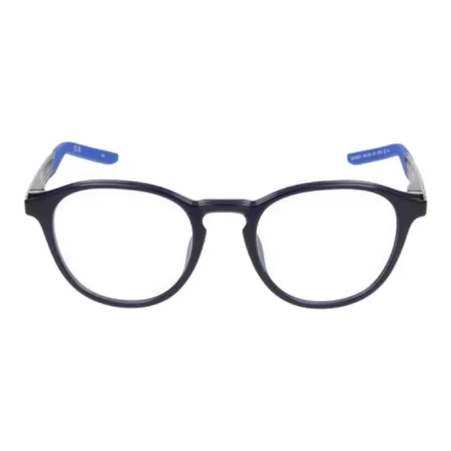 nike Ацетат Круглые Оправы для Очков Мужские Синие