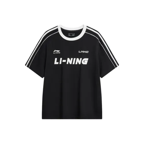 LINING Sports Fashion Collection Черная Унисекс Футболка