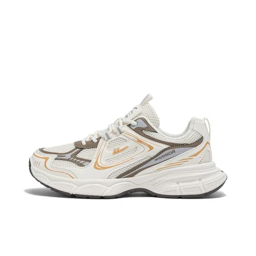 Warrior Аbrasion Resistant Дышащий Увеличение Высоты Низкий Топ Кроссовки Мужские Бежево-Коричневые