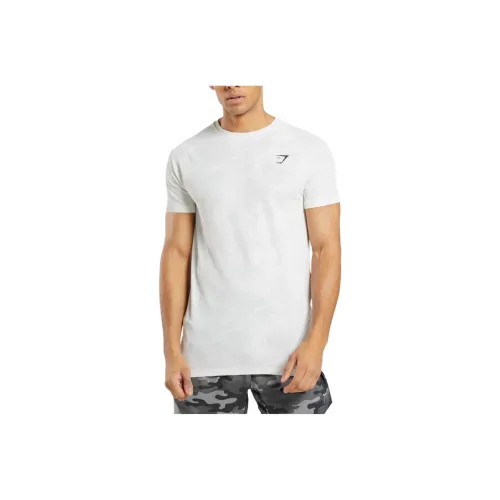 GYMSHARK Белый Мужской T-Рубашки