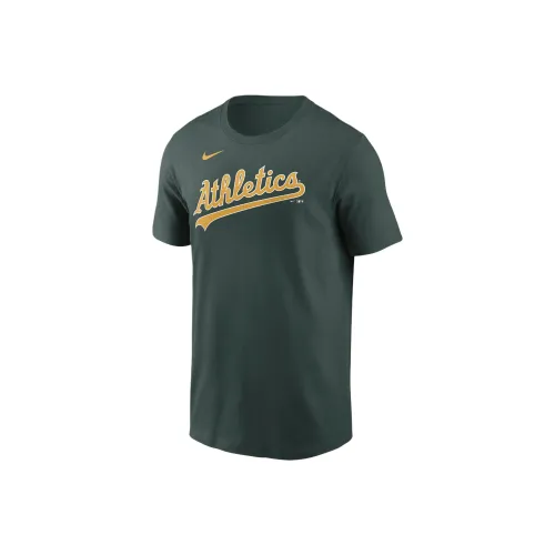 nike Oakland Athletics Fuse Wordmark T-Shirt Мужская Охотничий зеленый