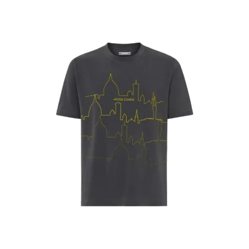 JACOB COHEN Эластичный Джерси Grand Tour FLORENCE T Рубашка T Рубашка Мужская Угольно-серый