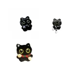 Каменно-черный котенок подвеска + джентльменский черный котенок + черный кот