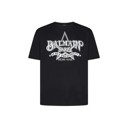 BALMAIN Мужские черные T-рубашки