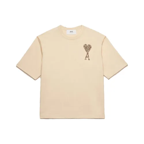 AMIPARIS Экрю Мужская T-рубашка