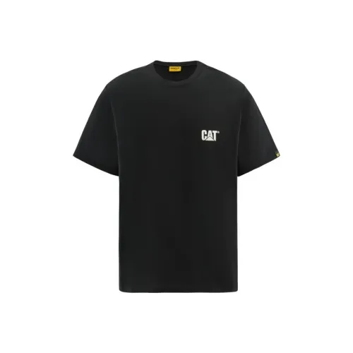 CAT Черная мужская футболка