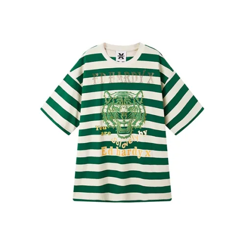 ED HARDY X T-Shirt Унисекс Зеленый