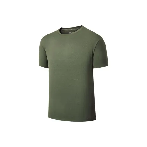 Saucony Бег T-Shirt Мужская Кремовая Армейская Зеленая