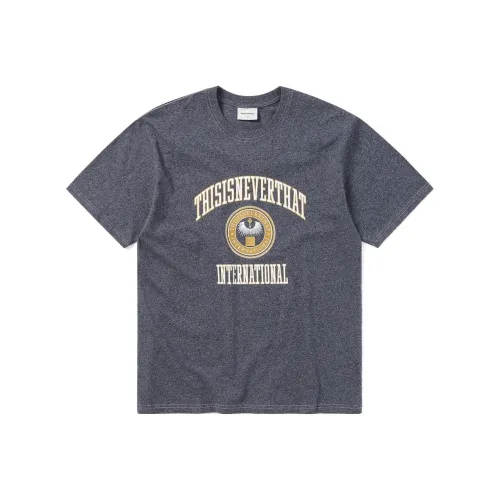 Thisisneverthat Цвет Heathered Tee Темно-синий Синий T Рубашка Унисекс Морской Синий