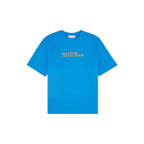 Maison Kitsune SS24 T Рубашка Мужская Эмалево-Синяя