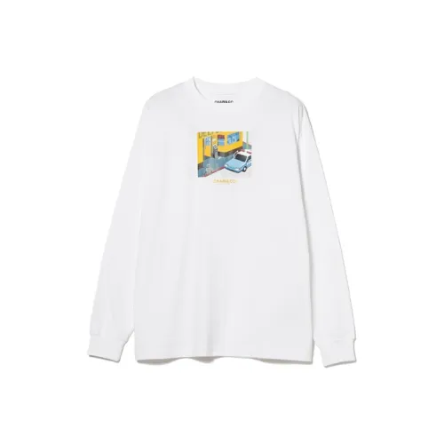 BEAMS T CHARI Co X TIM Daily Life IN NY T Рубашка Мужская Белая