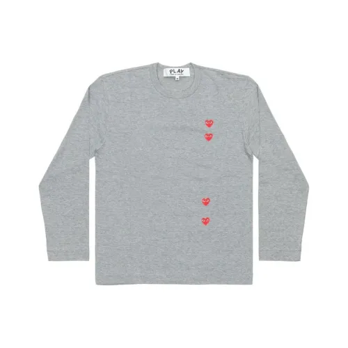 CDG Play SS24 T-Shirt Унисекс Серый