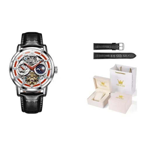 OLEVS Wisdom Series Механические Мужские Часы с Белым Циферблатом