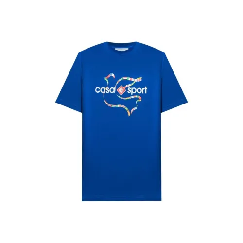 CASABLANCA T-Shirt Мужской Темно-синий