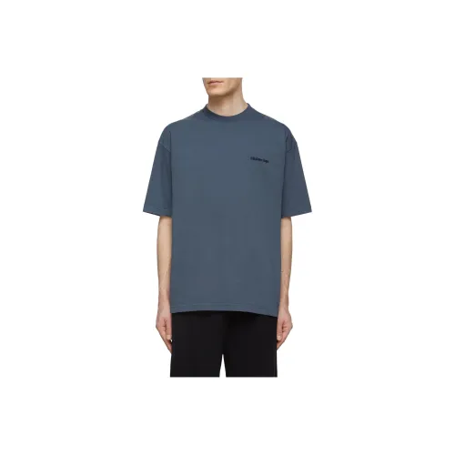Balenciaga T-Shirt Loose Fit Men's Blue Баленсиага T-рубашка свободного кроя мужская синяя