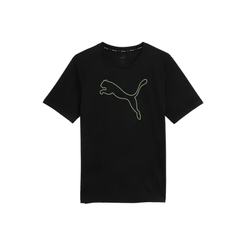PUMA PERFORMANCE CAT Черная мужская футболка с коротким рукавом