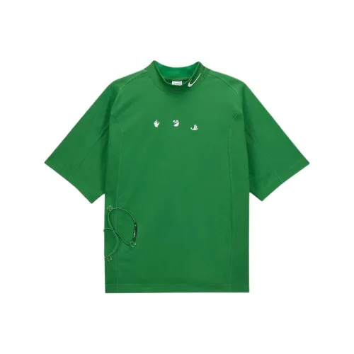 nike x Off Белая футболка версия для США унисекс зеленый