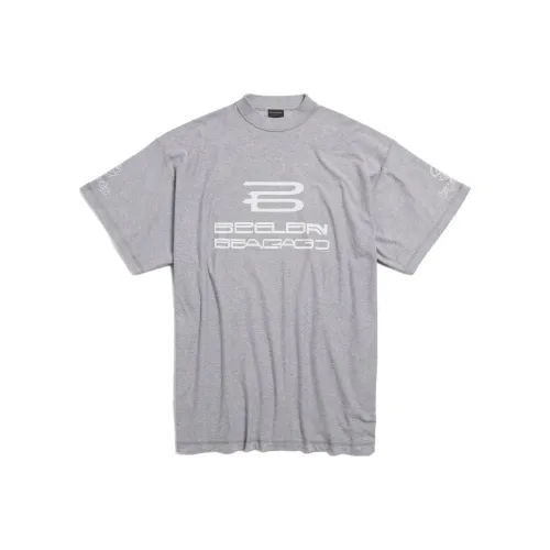 Balenciaga SS24 T-Shirt Loose Fit Unisex Gray Баленсиага SS24 T-Рубашка Свободного кроя Унисекс Серый