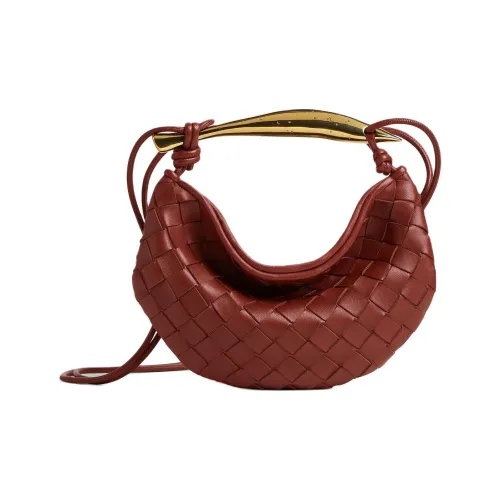 Bottega Veneta Sardine Овечья шкура Сумка через плечо Сумка Женская Песочный