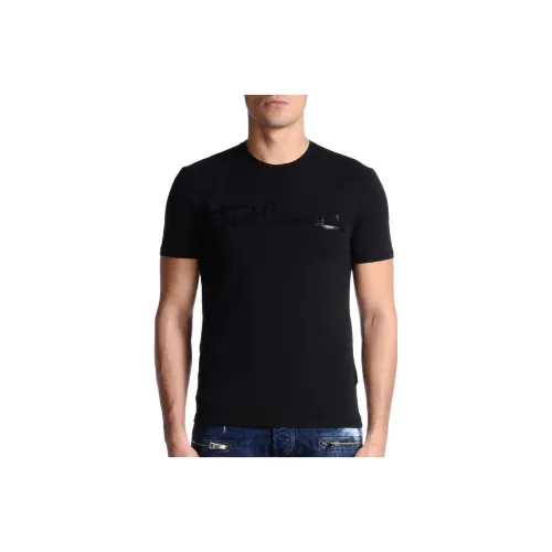 Just Cavalli T-Shirt Мужской Черный
