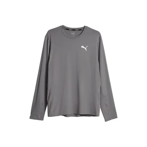 PUMA RUN CLOUDSPUN Темно-серый Мужской T-рубашки