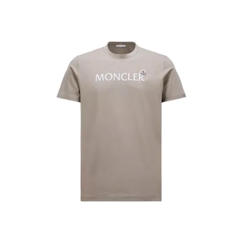 MONCLER Коричневый Мужской T-рубашки