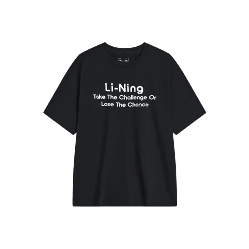 LINING Sports Fashion Collection Футболка Унисекс Черная