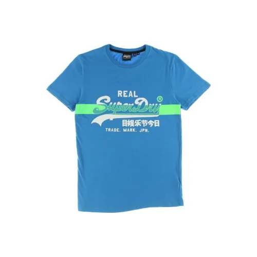 SUPERDRY Мужские синие футболки