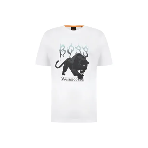 Hugo Boss Белая Мужская T-Рубашка