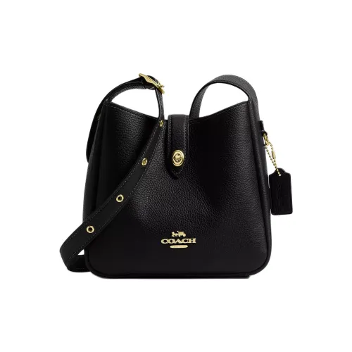 COACH Hadley Коровья кожа Сумка через плечо Мини Женская Черная