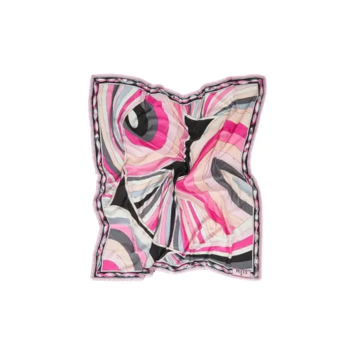 EMILIO PUCCI Шелк Вязаные шарфы из шерсти Женские Черный