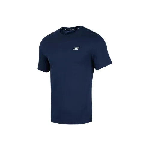 Skechers T-Shirt Мужская Морская Коллегиальный Синий