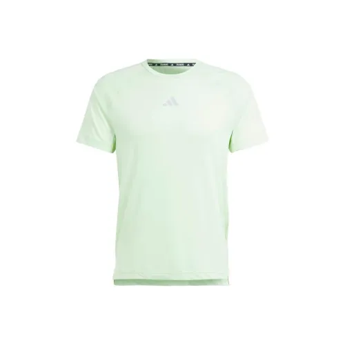 Adidas Gym+ Тренировки Tee T-Shirt Рубашка Мужская Зеленая