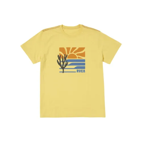 RVCA Желтая Мужская Футболка