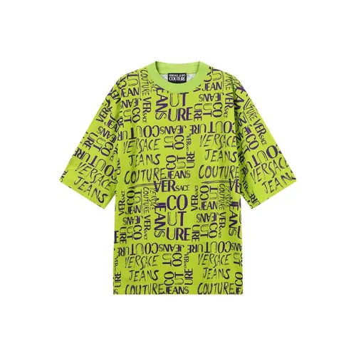 VERSACE JEANS COUTURE SS23 T-Shirt Мужской Ярко-Зеленый