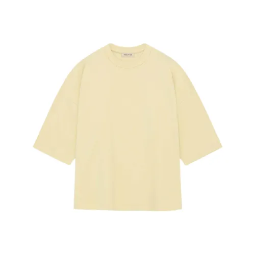 Fear of GOD Лимон Крем Унисекс T Рубашки